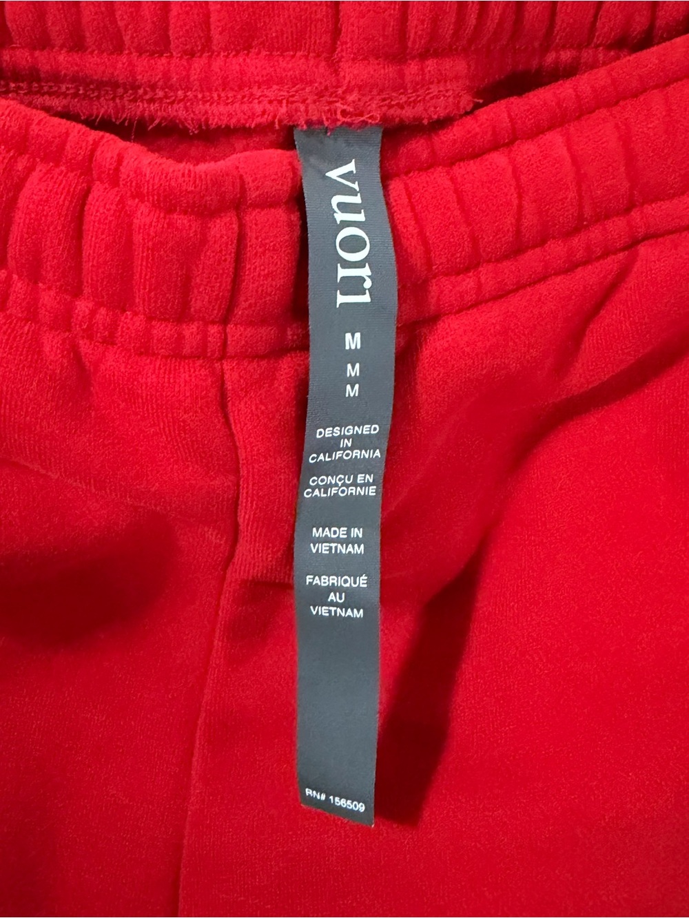 Vuori Red Fleece Joggers - Picture 3 of 6